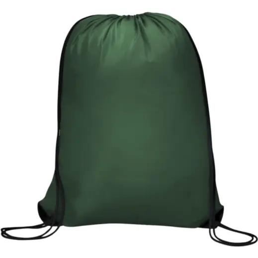 Symphony 210D Drawstring Bag Dark Green Unbranded